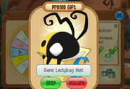 Rare Ladybug Hat Daily Spin