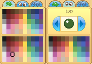 The Seal's original fur and eye colors are "secret" colors and cannot be chosen again after changing them.