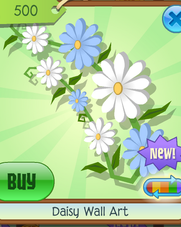 daisy wall art animal jam classic