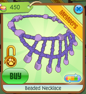 Beaded Necklace purple