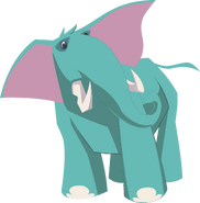 Blue elephant