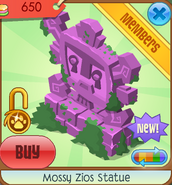 Mossy Zios Statue (pink)