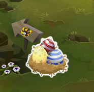 The egg nest location in the Lost Temple of Zios.