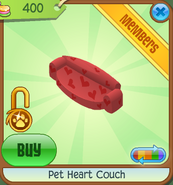 Pet-Heart-Couch Red Shop