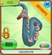 Saxophone blue