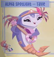 Tavie with her Pet Seahorse Rio.