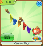 The sale price when the carnival is ending