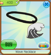 Atlantis-Shop Wave-Necklace Black