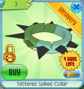 Tattered Spiked Collar | Animal Jam Classic Wiki | Fandom