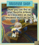 The announcement of the Museum Den Shop being replaced in Jamaa Journal Volume 101