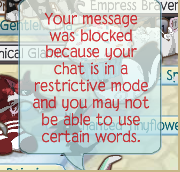 Chat message blocked restrictive mode