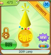 2019 Lamp yellow