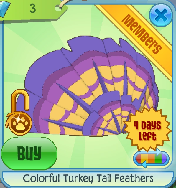 Colorful Turkey Tail Feathers Animal Jam Classic Wiki Fandom