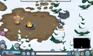 A glitch where the player is in Greely's Inferno but has players in the Base Camp.
