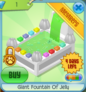 BHS Giant Fountain Of Jelly white