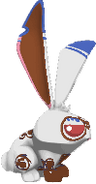 Bunny with its default colors wearing pattern