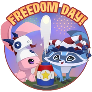 FreedomDayArtworkBunnyRaccoon