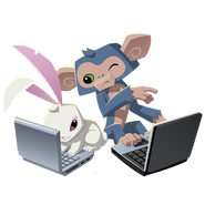 Bunny&MonkeyComputerArtwork