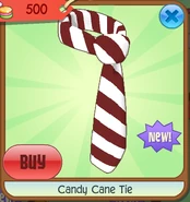 The Candy Cane Tie in the Jamaaliday Shop