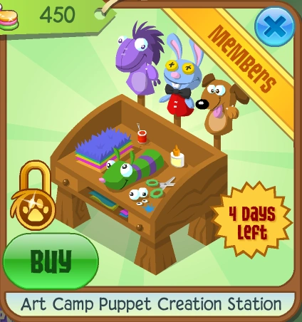 Art Camp Puppet Creation Station | Animal Jam Classic Wiki | Fandom