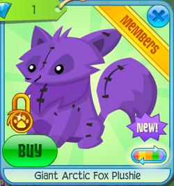 Giant Arctic Fox Plushie Animal Jam Classic Wiki Fandom