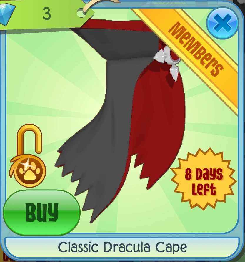 Classic Dracula Cape | Animal Jam Classic Wiki | Fandom