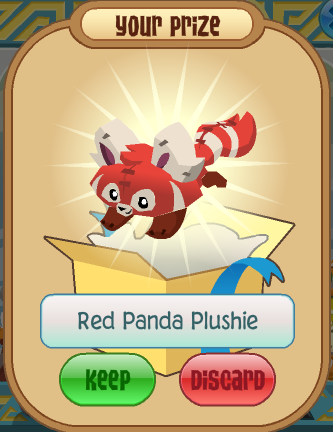 Red panda plushie sales animal jam