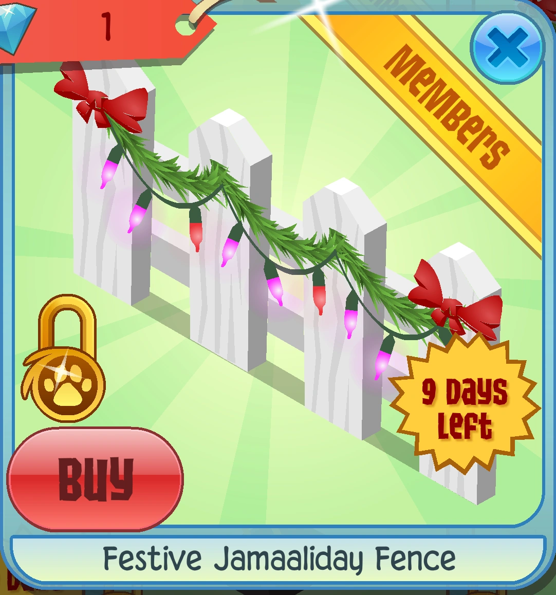 Festive Jamaaliday Fence | Animal Jam Classic Wiki | Fandom