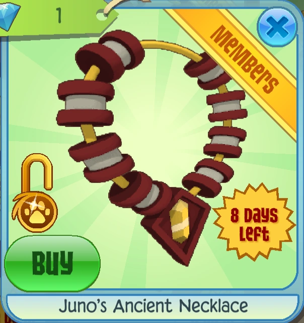 Juno's Ancient Necklace Animal Jam Classic Wiki Fandom