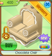 Candy-Shop Chocolate-Chair White