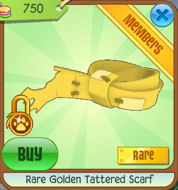 Rare-golden-tattered-scarf