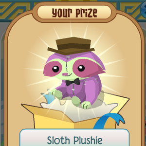 sloth plushie aj