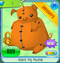 Animal jam hot sale pig plushie