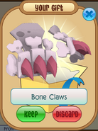 Bone claws white pink