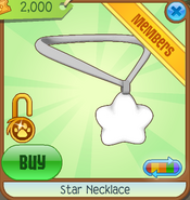 Star Necklace white
