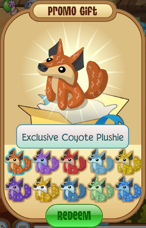 Coyote plushie store