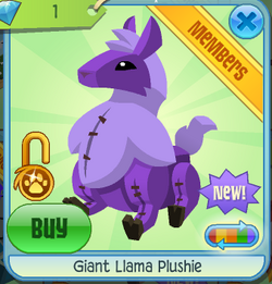 Giant Llama Plushie Animal Jam Classic Wiki Fandom