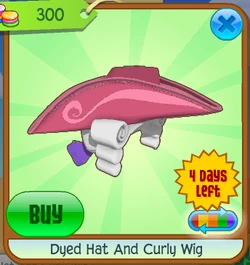 Dyed Hat And Curly Wig Animal Jam Classic Wiki Fandom