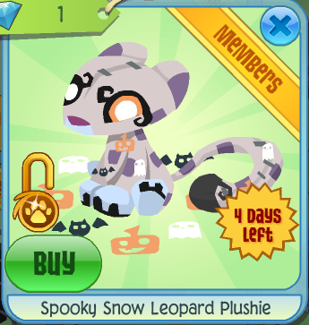 Spooky Snow Leopard Plushie | Animal Jam Classic Wiki | Fandom