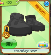 Camouflage Boots Black