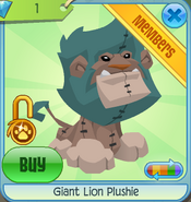 Diamond-Shop Giant-Lion-Plushie Brown