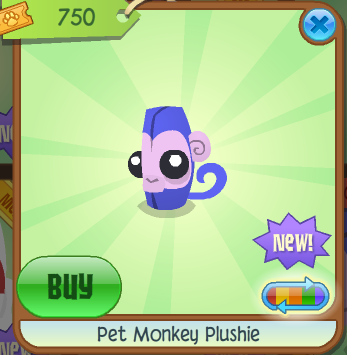 Monkey Plushie, Animal Jam Wiki