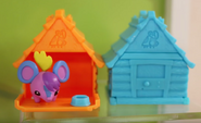 Animal jam pet figurine toy houses set