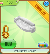 Pet-Heart-Couch White Shop