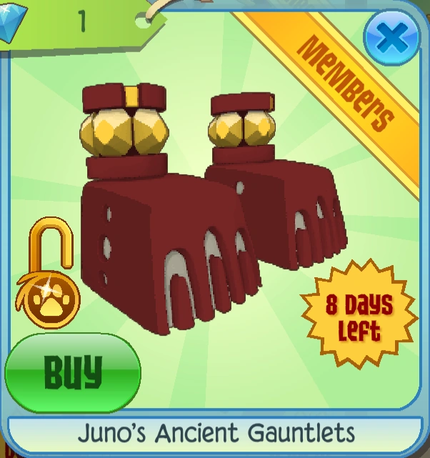 Juno's Ancient Gauntlets Animal Jam Classic Wiki Fandom