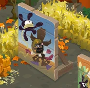 The western-themed photo panel