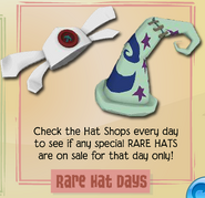 The Jamaa Journal advertisement for the rare hats in the Hat Shops during 2013.