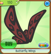 Butterfly Wings red