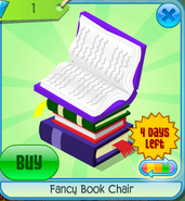 Fancy Book Chair Purple