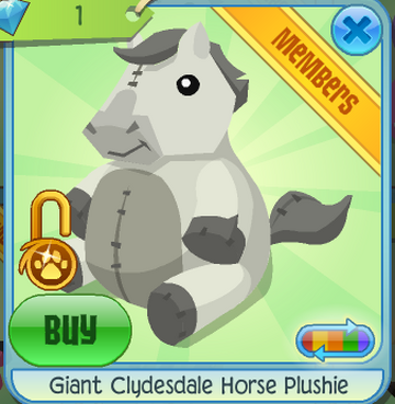 Giant Clydesdale Horse Plushie Animal Jam Classic Wiki Fandom